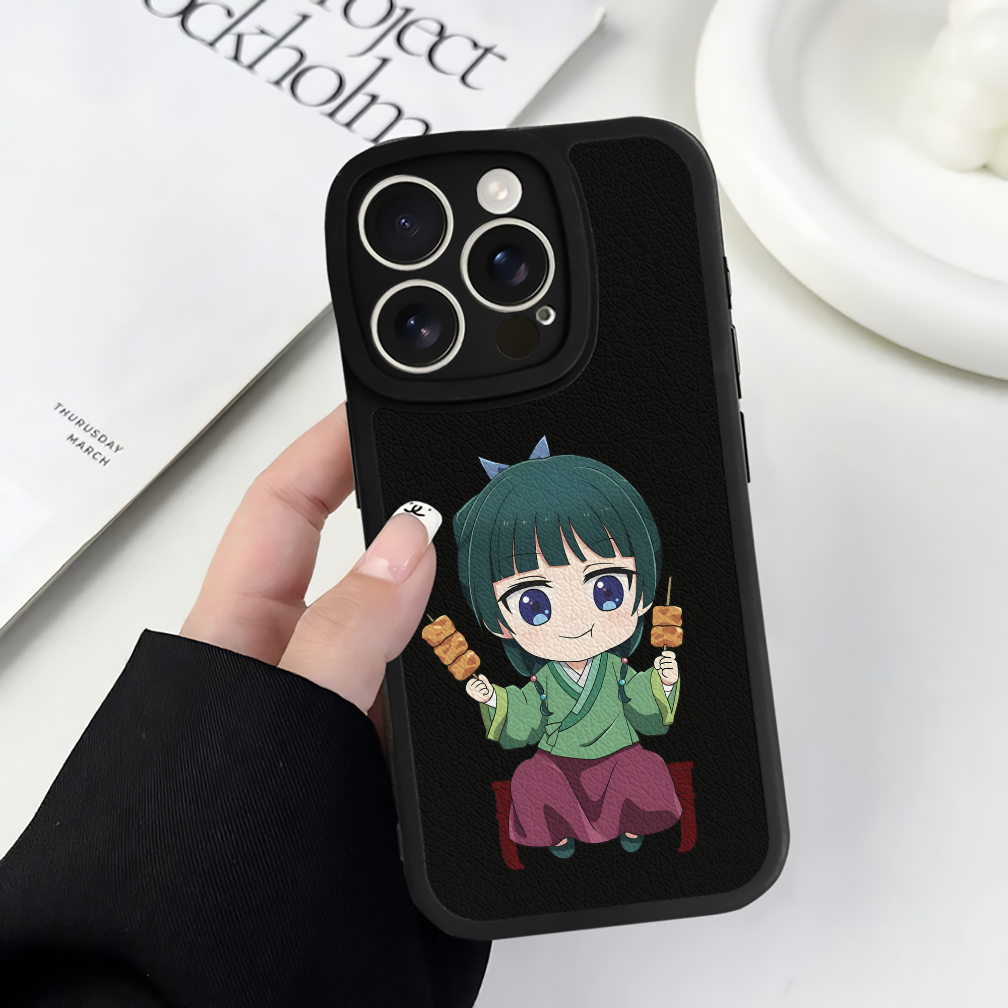 薬屋のひとりごと The Apothecary Diaries 【iPhone 16シリーズ対応】シリコンスマホケース（レザー調） 材質：シリコン